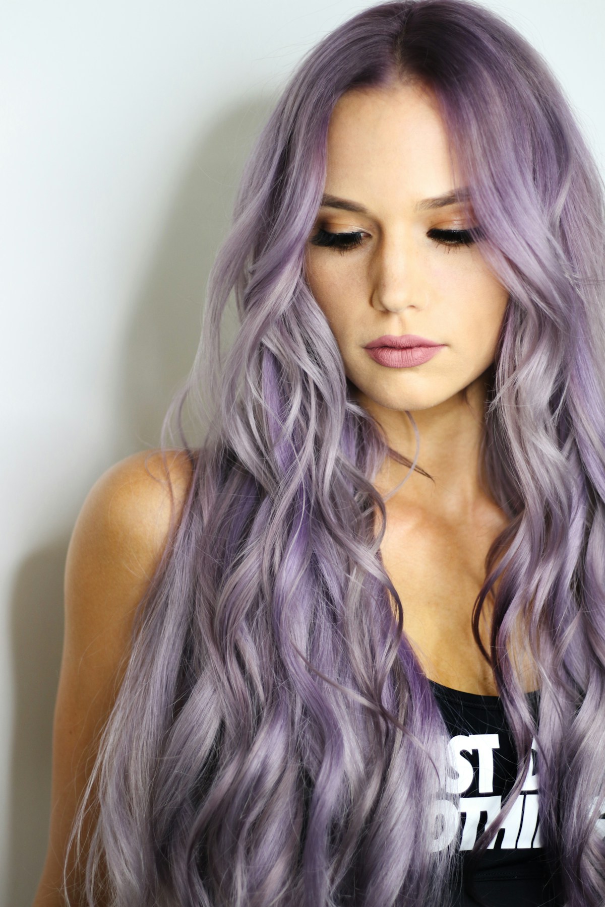 Hair before colour transformation