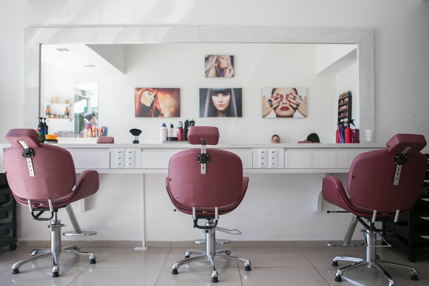 Classic salon chairs in a sunlit studio